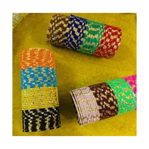 Indian Velvet with Shimmer Chori ( bangles) Size 2*6 & 2*8
