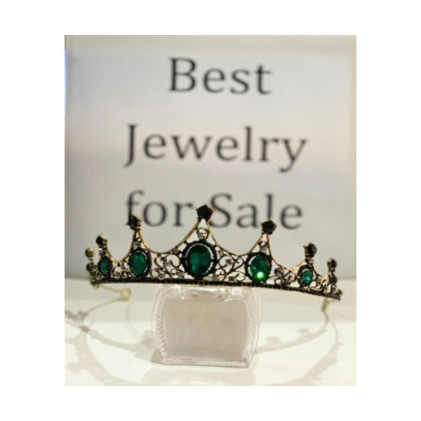 Vintage Green Crystal Crown